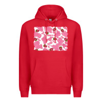 Red distressed strawberry milkshake cowhide Premium Hoodie - RanaPortraitStore