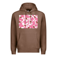 Chestnut distressed strawberry milkshake cowhide Premium Hoodie - RanaPortraitStore