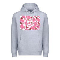Heather Grey distressed strawberry milkshake cowhide Premium Hoodie - RanaPortraitStore