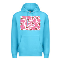 Ocean Blue distressed strawberry milkshake cowhide Premium Hoodie - RanaPortraitStore