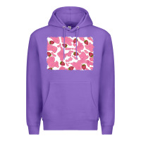 Purple distressed strawberry milkshake cowhide Premium Hoodie - RanaPortraitStore