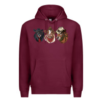 Burgundy Hangin With My Heifers Premium Hoodie - RanaPortraitStore