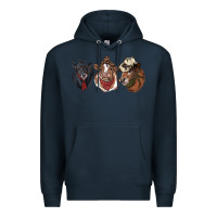 Navy Hangin With My Heifers Premium Hoodie - RanaPortraitStore