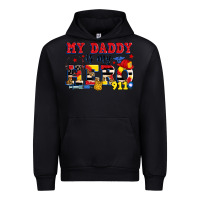 Black my daddy is my hero dispatcher Urban Hoodie - Zillion Design Studio
