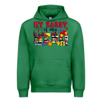 Emerald my daddy is my hero dispatcher Urban Hoodie - Zillion Design Studio
