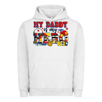 Pigment Lunar Rock my daddy is my hero dispatcher Urban Hoodie - Zillion Design Studio