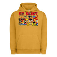 Pigment Peanut Butter my daddy is my hero dispatcher Urban Hoodie - Zillion Design Studio