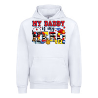 White my daddy is my hero dispatcher Urban Hoodie - Zillion Design Studio
