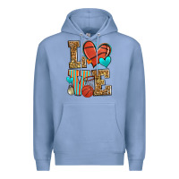 Colony Blue love basketball Premium Hoodie - Zillion Design Studio