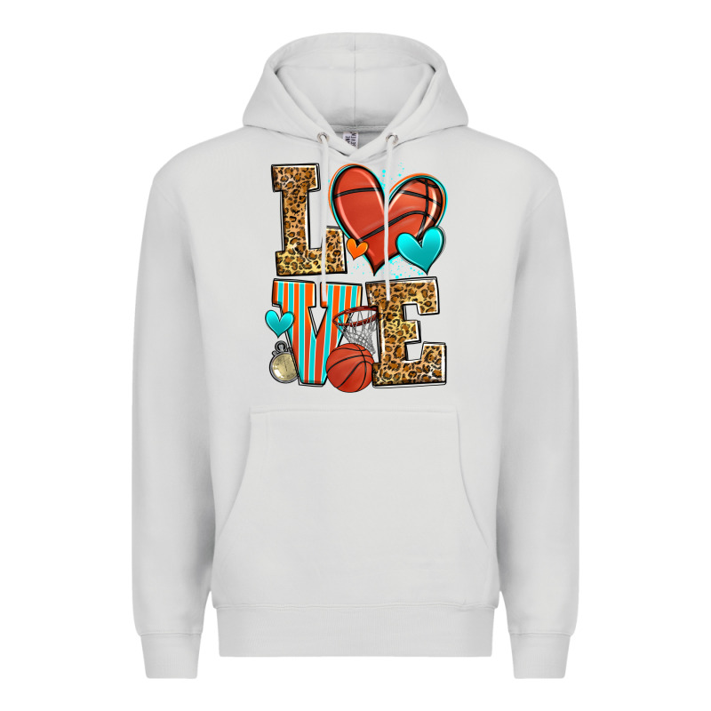 Love Basketball Premium Hoodie by Zillion Design Studio | Teevron