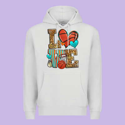 Love Basketball Premium Hoodie Designed By Zillion Design Studio