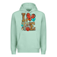 Seafoam love basketball Premium Hoodie - Zillion Design Studio