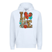 White love basketball Premium Hoodie - Zillion Design Studio