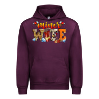 Mauve Wine miner wife Urban Hoodie - Zillion Design Studio
