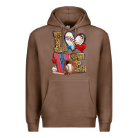 Chestnut love baseball Premium Hoodie - Zillion Design Studio
