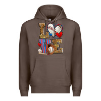 Coffee love baseball Premium Hoodie - Zillion Design Studio