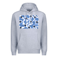Heather Grey distressed blueberry milkshake cowhide Premium Hoodie - RanaPortraitStore