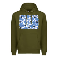 Army Green distressed blueberry milkshake cowhide Premium Hoodie - RanaPortraitStore