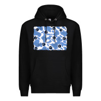 Black distressed blueberry milkshake cowhide Premium Hoodie - RanaPortraitStore