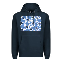 Navy distressed blueberry milkshake cowhide Premium Hoodie - RanaPortraitStore
