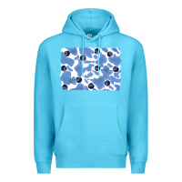 Ocean Blue distressed blueberry milkshake cowhide Premium Hoodie - RanaPortraitStore