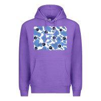 Purple distressed blueberry milkshake cowhide Premium Hoodie - RanaPortraitStore