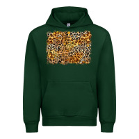 Forest Green leopard background Urban Hoodie - Zillion Design Studio