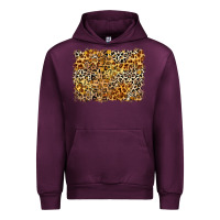 Mauve Wine leopard background Urban Hoodie - Zillion Design Studio