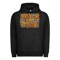 Pigment Black leopard background Urban Hoodie - Zillion Design Studio