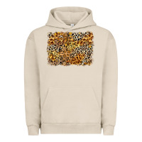 Pigment French Oak leopard background Urban Hoodie - Zillion Design Studio