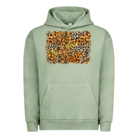 Pigment Oil Green leopard background Urban Hoodie - Zillion Design Studio