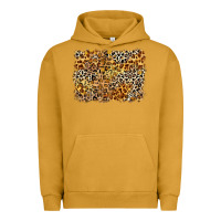 Pigment Peanut Butter leopard background Urban Hoodie - Zillion Design Studio