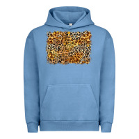 Pigment Pebble Blue leopard background Urban Hoodie - Zillion Design Studio