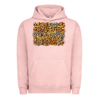 Pigment Salmon leopard background Urban Hoodie - Zillion Design Studio