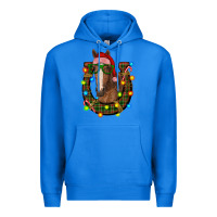 True Royal christmas horseshoe with horse Premium Hoodie - RanaPortraitStore