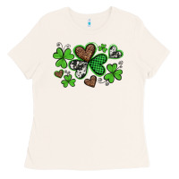 Bone western st patricks day shamrocks and hearts Ladies Tee - Artiststas