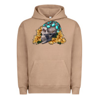 Pigment Burro skull with sunflowers Urban Hoodie - RanaPortraitStore