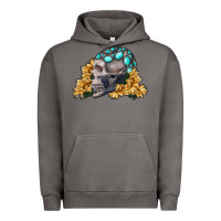 Pigment Tornado skull with sunflowers Urban Hoodie - RanaPortraitStore
