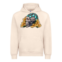 Sandshell skull with sunflowers Urban Hoodie - RanaPortraitStore