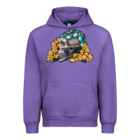 Tulip skull with sunflowers Urban Hoodie - RanaPortraitStore