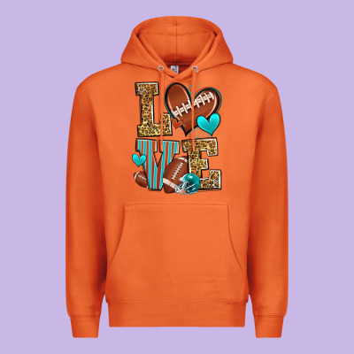 Love American Football Premium Hoodie Designed By Zillion Design Studio