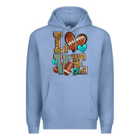 Colony Blue love american football Premium Hoodie - Zillion Design Studio