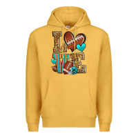 Mustard love american football Premium Hoodie - Zillion Design Studio