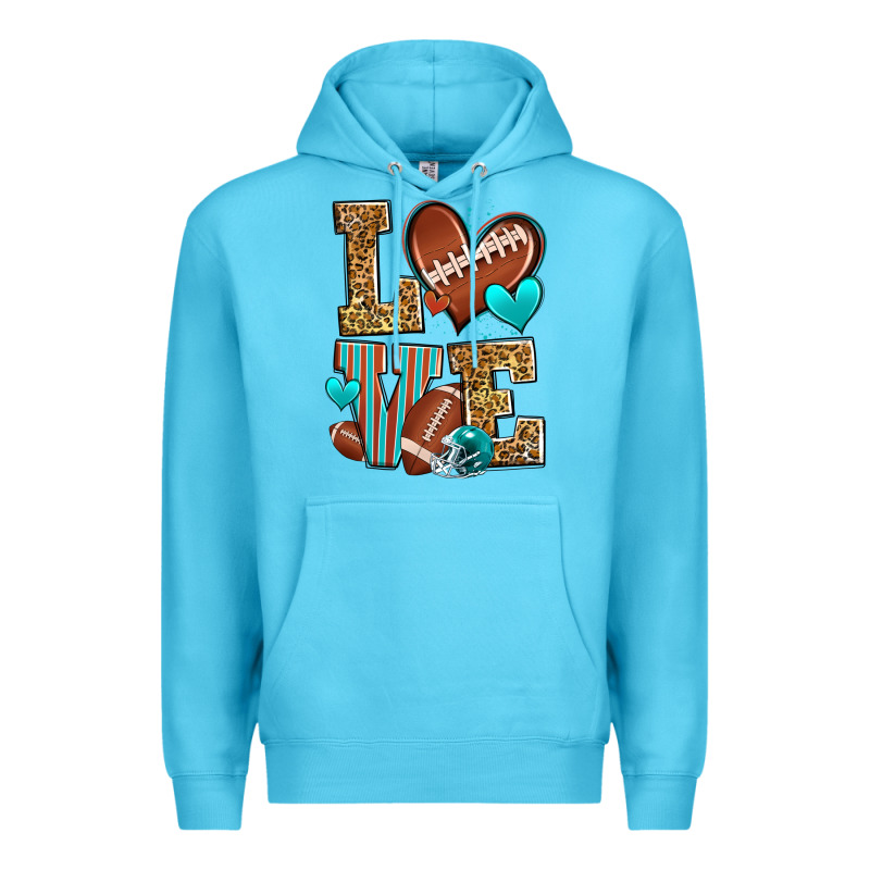 Love American Football Premium Hoodie by Zillion Design Studio | Teevron