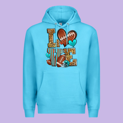 Love American Football Premium Hoodie Designed By Zillion Design Studio