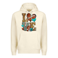 Sandshell love american football Premium Hoodie - Zillion Design Studio