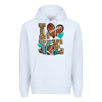 White love american football Premium Hoodie - Zillion Design Studio