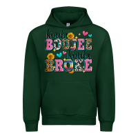 Forest Green kinda boujee kinda broke Urban Hoodie - Zillion Design Studio
