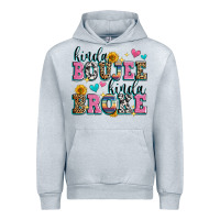Heather Grey kinda boujee kinda broke Urban Hoodie - Zillion Design Studio