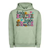 Pigment Oil Green kinda boujee kinda broke Urban Hoodie - Zillion Design Studio